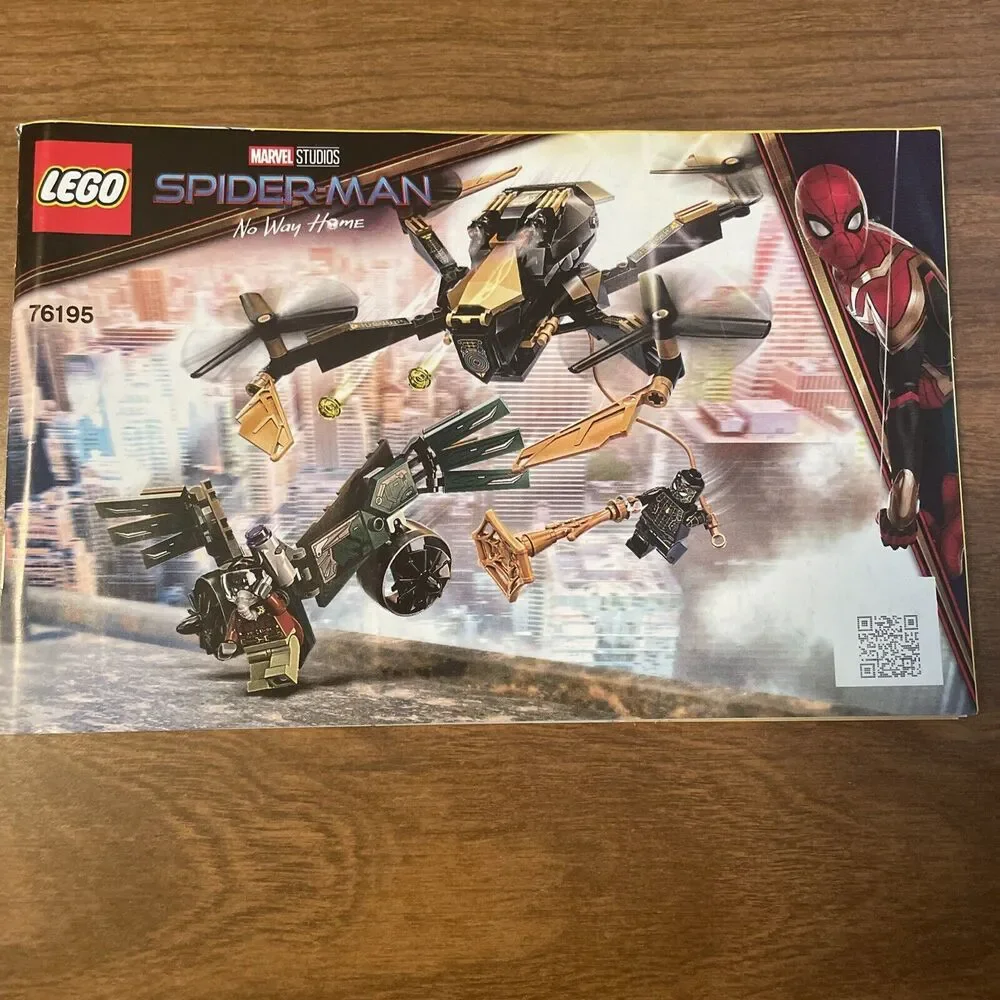 LEGO® Instruction Manual for Spider-Man’s Drone Duel 76195-1 Book